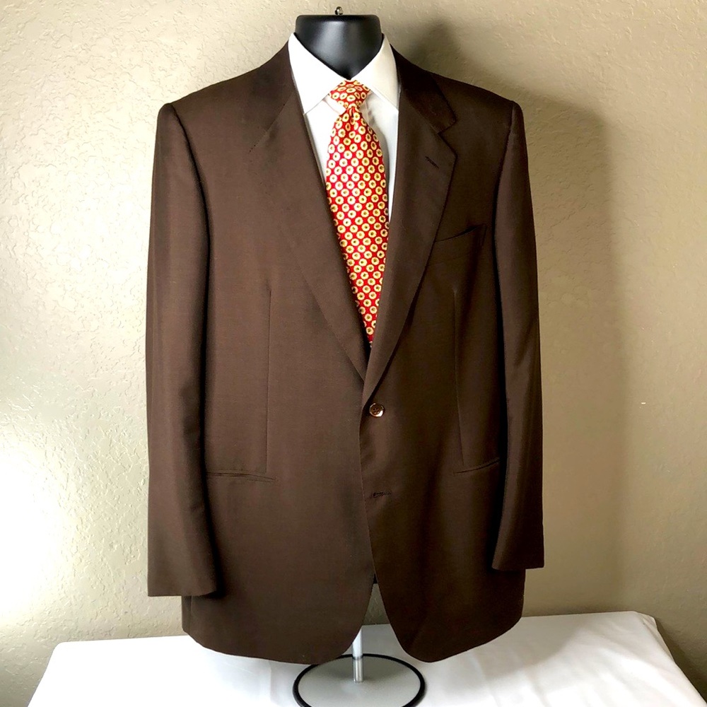 Brioni wool/mohair brown suit jacket